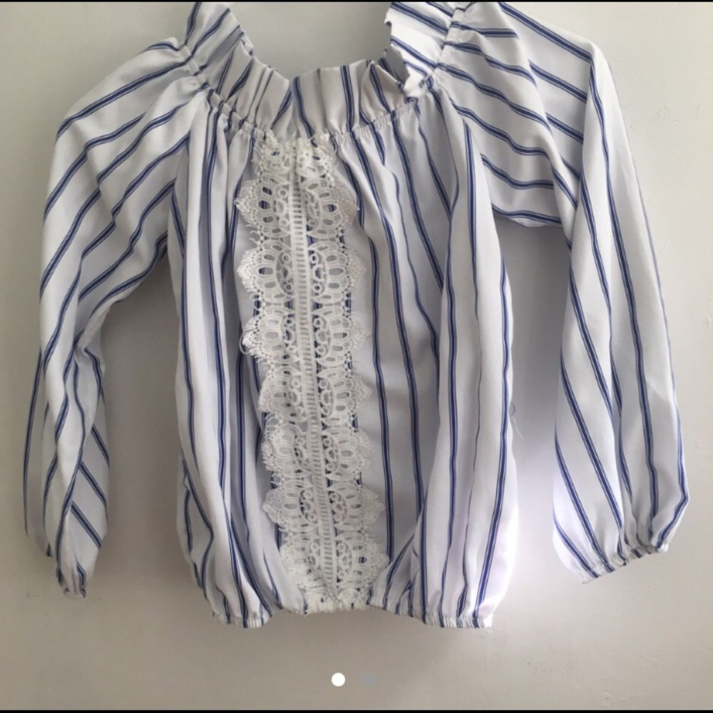 MilkMaid Blue and White stripped shirt